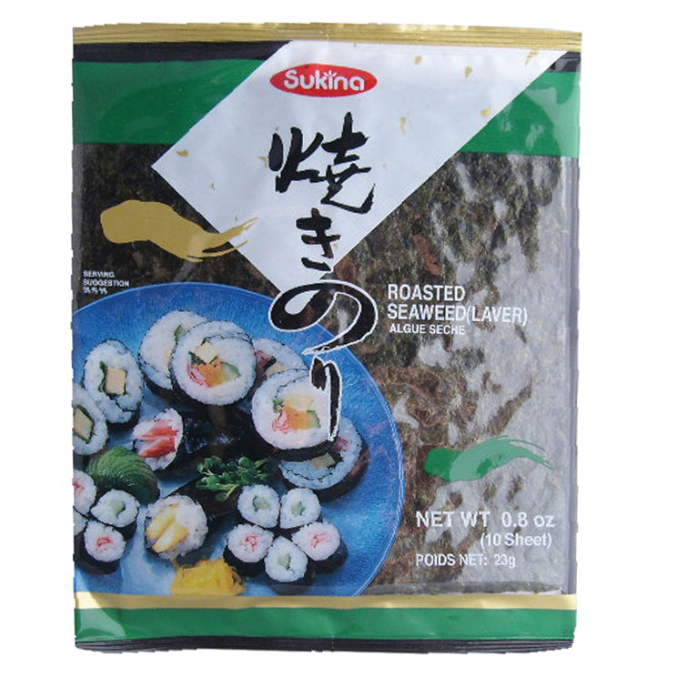 Sukina Sushi Nori Gerösteter Seetang 24g