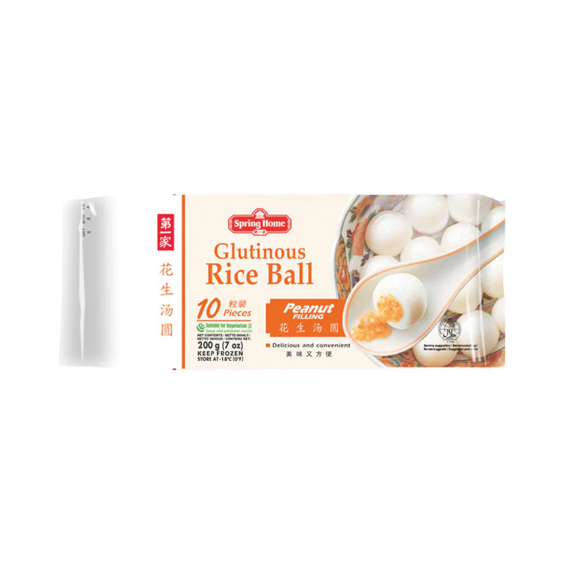 SPRING HOME Klebreisbällchen Erdnuss Paste 200g
